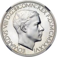 Great Britain. Edward VIII 1936-dated Great Britain 'Crown.'