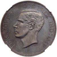 Great Britain.Edward VIII 1937-dated Great Britain 'Double florin or Four Shillings.'