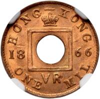Hong Kong. Mil, 1866