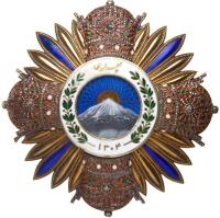 Iran. Breast Star Order Badge, c.1925-1941