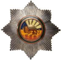 Iran. Pahlavi Order of Homayoun Grand Officer Set, badge and the star