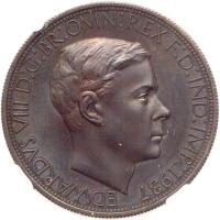 New Zealand. Edward VIII 1937-dated New Zealand 'Crown' or 'Five Shillings'