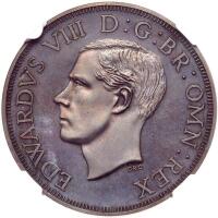 New Zealand. Edward VIII 1936-dated New Zealand 'Crown' or 'Five Shillings'