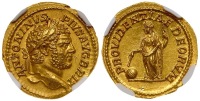 Caracalla, AD 198-217. Gold Aureus (7.6g)