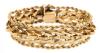 Ladies Striking, 14K Yellow Gold, Rope Twist and Woven Italian Bracelet, Having Impressive Gold Weight
