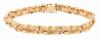 New, Nugget Link Bracelet in 14K Gold is a Knockout for the Gentleman or Lady