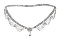 Ladies Solid Sterling Silver Belt. Very Unusual, Adjustable Waist with a Striking Buckle in the Shape of an Elegant Peacock