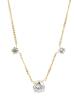 Simple Elegance: Ladies 18K Yellow Gold Necklace Totaling Just at 2 Carats with Center Stone at 1.5 Carats