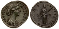 Faustina Junior, wife of Marcus Aurelius, AE As (15g) 26 mm.. Superb XF