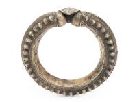 Large Ethnic Tribal Spiked Bangle Bracelet, Bedouin Silver, Rare, Bracelet, Syria, Jordan, Middle Eastern Deserts
