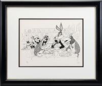 Hirschfeld, Al. "After The Show", Signed and Numbered Lithograph
