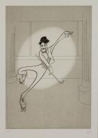 Hirschfeld, Al. "Charlie Chaplin in The Rink" Signed & Numbered Lithograph.