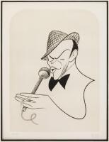 Hirschfeld, Al. "Frank Sinatra" Signed & Numbered Lithograph.