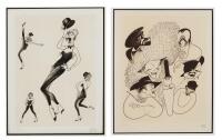 Hirschfeld, Al. "Hollywood" & "Shirley MacLaine" Signed & Numbered Lithograph.