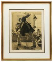 Norman Rockwell Sepia Collotype, Tom Sawyer Suite: The Caning