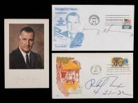 Nixon, Richard, Spiro Agnew, and Henry Kissinger, Two Signed Covers, One Signed Photo.