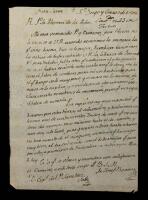 Rare ALS by Father Josef Barona, San Diego Mission 1806 to Father Thomas de la Pe&Atilde;&plusmn;a, Founder of Mission Santa Clara de Asis, Al