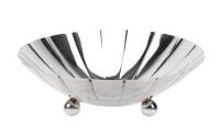 Antique Tiffany & Co Makers Sterling Silver Scalloped Footed Bowl, Early 1930s in Choice Condition.