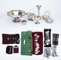 File Box of Miscellaneous Sterling Silver Pieces Totaling 84.84 Troy Ounce Weight