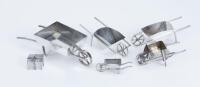 Collection of 800 and Sterling Silver Wheelbarrows plus a Sterling Silver Wrapped Gift Pill Box