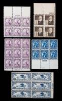 Group Of 5 Mint N.H. Plate Blocks