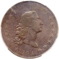 1794 Flowing Hair $1