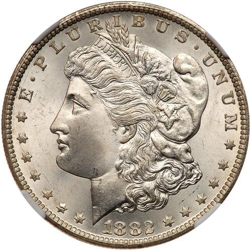 1882-CC Morgan $1 NGC MS66