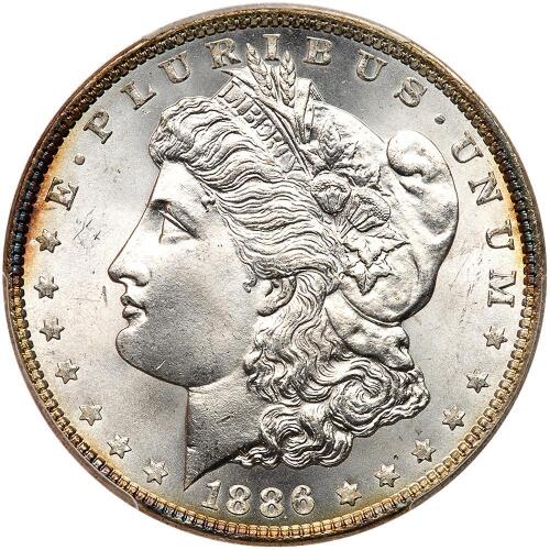 1886 Morgan $1 PCGS MS66