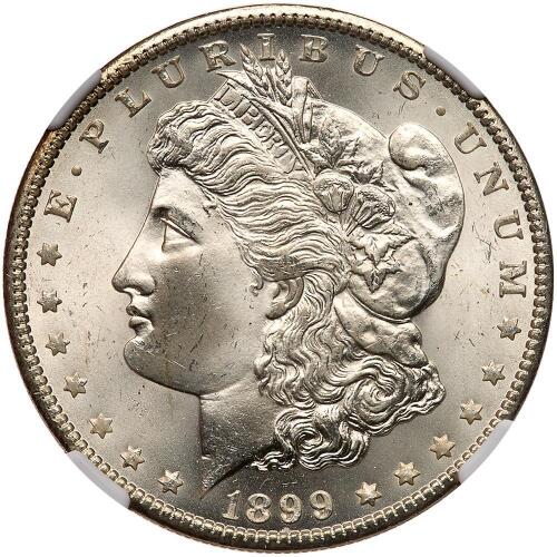 1899-O Morgan $1 NGC MS65