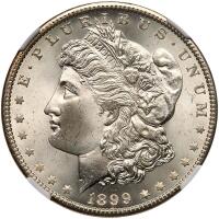 1899-O Morgan $1 NGC MS65