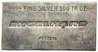 A 100 Troy Ounce .999+ Fine Silver Bar