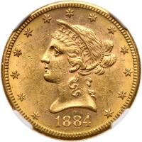1884-S $10 Liberty NGC MS61
