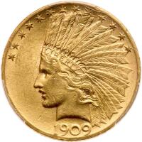 1909 $10 Indian
