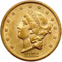 1872 $20 Liberty