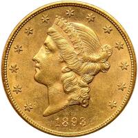 1893-S $20 Liberty