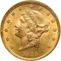 1895 $20 Liberty NGC MS62