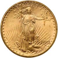 1909-S $20 St. Gaudens