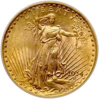 1914 $20 St. Gaudens