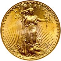 1927 $20 St. Gaudens NGC MS66