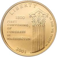 2001-W Capitol Visitor Center $5 Gold Brilliant Uncirculated