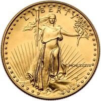 1987 $25.00 (&Acirc;&frac12; ozt) American Gold Eagle in Mint State