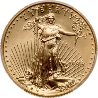 1998 $10 Gold Eagle &Acirc;&frac14; oz