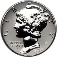 2019-W. $25.00 1 oz Palladium Gem Reverse Proof