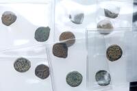 12-piece lot of High Grade Hasmonean Dynasty AE Leptons