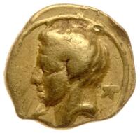 Cyrenaica, Cyrene. Gold 1/10 Stater (0.83 g), ca. 331-322 BC