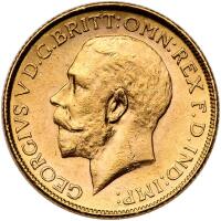 India. 1918 George V British Sovreign