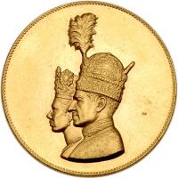 Iran. Coronation Gold Medal, SH1346 (1967)