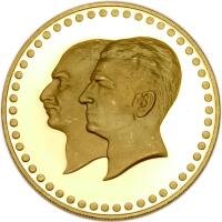 Iran. Golden Jubilee of the National Bank Gold Medal, MS2535 (1976)