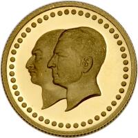 Iran. Golden Jubilee of the National Bank Gold Medal, MS2535 (1976)