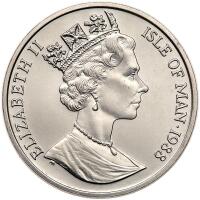 Great Britain: Isle of Man. 1988 Platinum 1 oz Noble